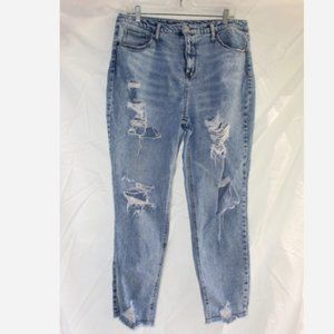 Distressed Mom Jeans